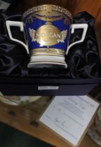 A Royal Worcester limited edition Loving Cup, 19/100, celebrating the centenary of the Morgan Motor