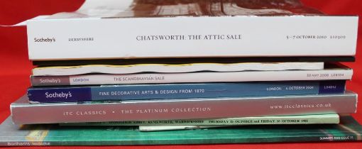 "Chatsworth The Attic Sale" Sotheby's catalogue, 2010, together with other catalogues including "Wil