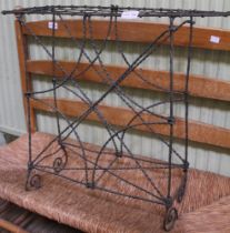 A probable Victorian wire stick stand