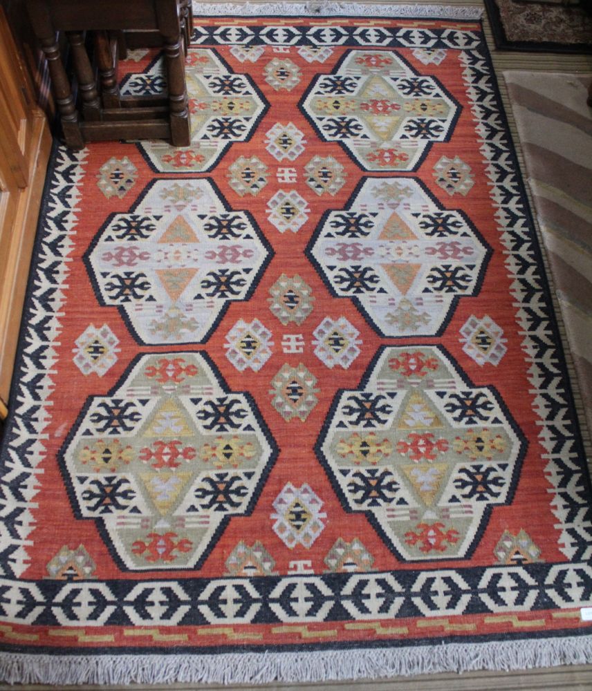 Handmade Kilm runner, 120cm x 180cm, 94% wool