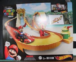 A Hot Wheels Super Mario Bros Movie Jungle Kingdom Raceway, original box as new