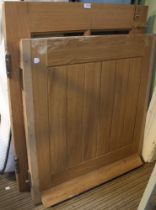 A hardwood part glazed stable door