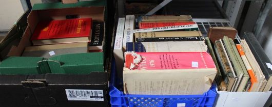 Two boxes of mainly hard back books to include auction catalogues etc