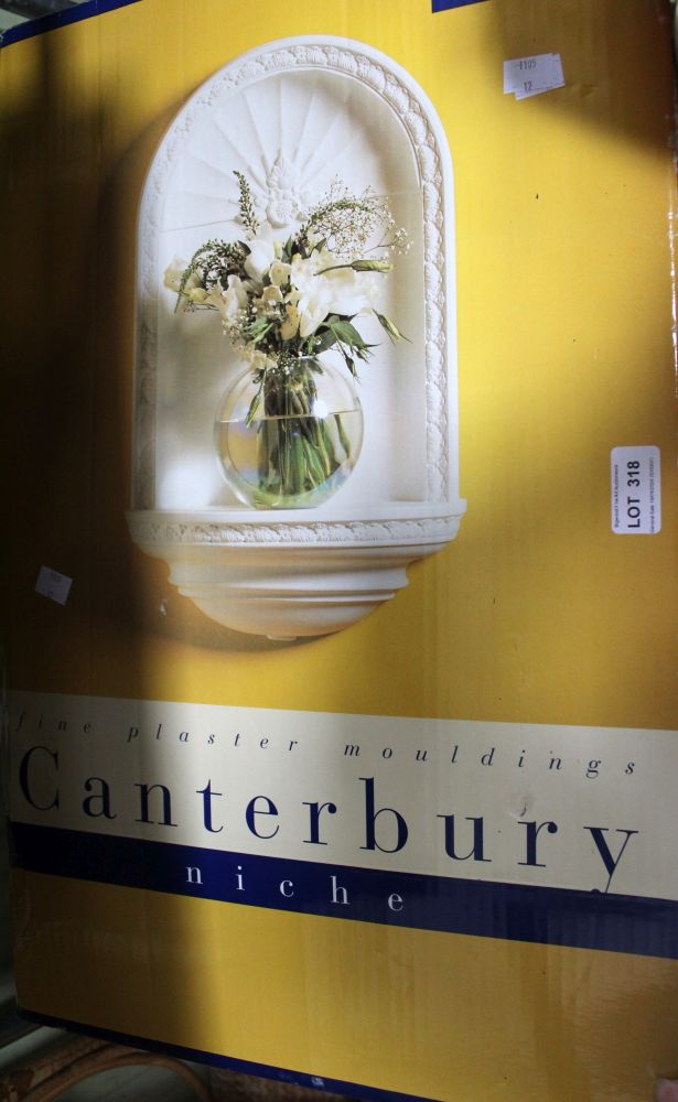 An Artex Canterbury fine plaster moulding, new and boxed