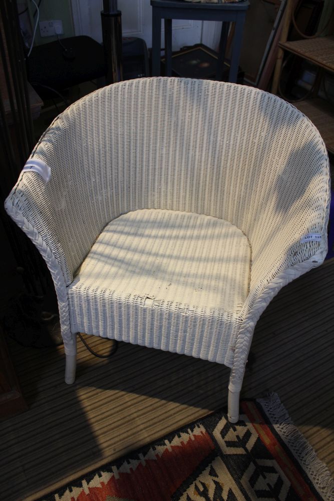 An early 20th century Lloyd Loom armchair