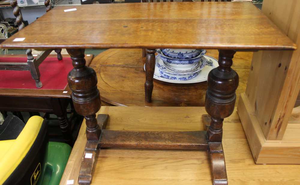 A small 19th century oak side table