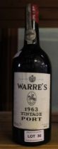 Vintage Warre's port, 1963