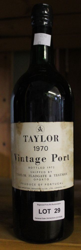 Vintage Taylor's port, 1970, 1 bottle