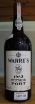 Vintage Warre's port, 1963