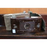 A Kodak No 2 Hawkette bakelite camera in original canvas case