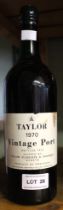 Vintage Taylor's port, 1970, 1 bottle