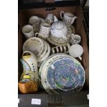 A selection of vintage porcelain including a part Suzie Cooper coffee set