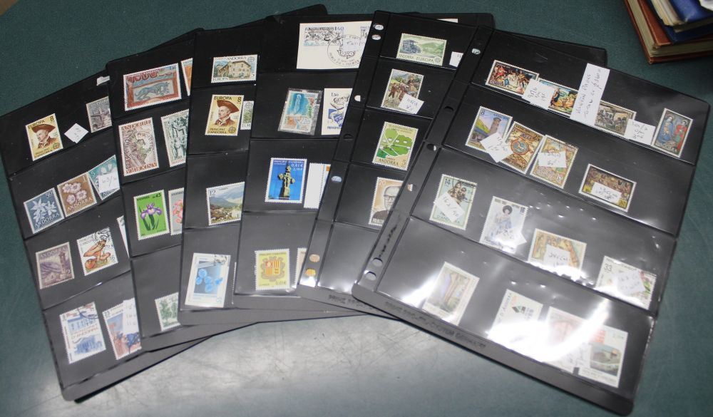 Andorra stamp collection on Hangers, catalogue value £360