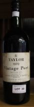 Vintage Taylor's port, 1970, 1 bottle