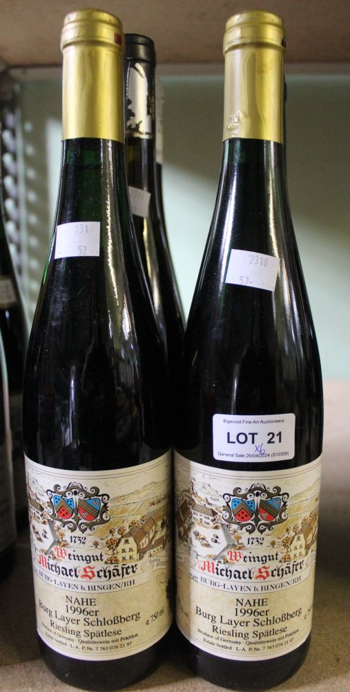 Rheingau, 1983 Michael Scharfer, 1996, 2 bottles Willi Haag, 2005 Weingut SA Prum, 1997 Schlossgut D
