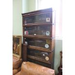 A Globe-Wernicke six section Barristers bookcase