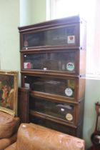 A Globe-Wernicke six section Barristers bookcase