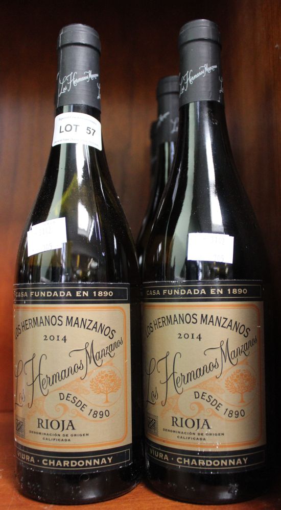 Los Hermanos Manzanos 2015, Rioja Viura Chardonnay, 6 bottles - Image 2 of 2
