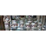 A quantity of table ceramics, c 1810, comprising seven coffee cans, three tea cups and two saucers,