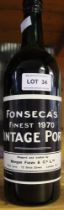 Vintage Fonseca's port, 1970