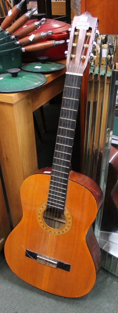 A Spanish style acoustic guitar