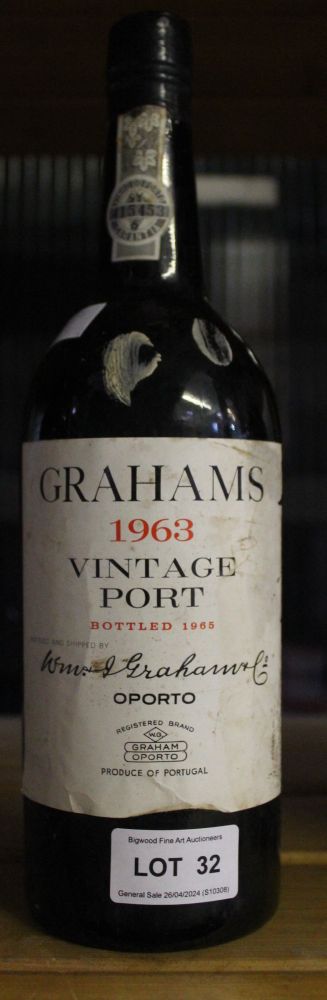 Vintage Graham's port, 1963