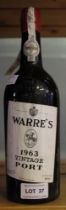 Vintage Warre's port, 1963