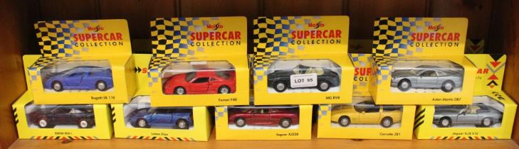 Maisto Sports Car Collection and Maisto Super Car Collection 14 boxed examples