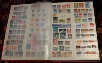 Large stock book hundreds of world stamps