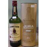 Jura Single malt Scotch Whisky, 1 bottle Jameson Irish Whisky, 1 bottle