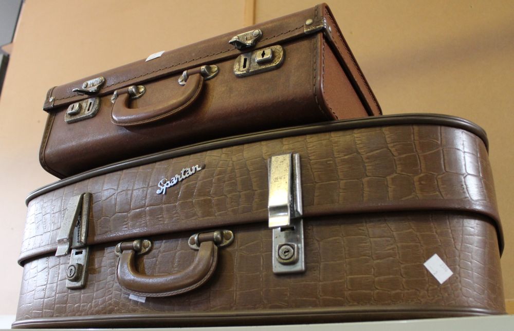 Two retro suitcases