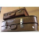 Two retro suitcases