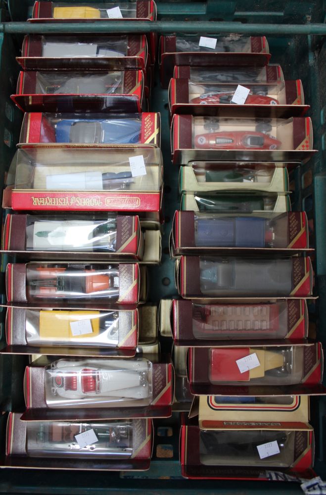 Approximately 42 boxed diecast model vehicles Matchbox Models of Yesteryear plus other examples