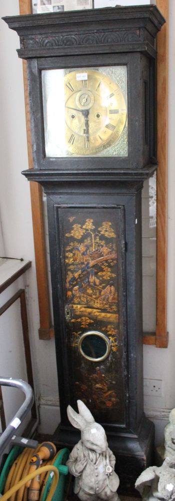 John Hawkins of Southampton, a long-case clock part chinoiserie decoration, fitted an 8-day movement - Image 3 of 3