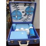 A vintage "Sirran" picnic set in original case with contents