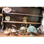 A good quantity of copper, brass and other metal wares