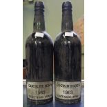 Cockburn's Vintage Port 1963, 2 bottles