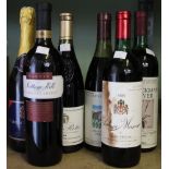 Six assorted wines to include Cote Rotie 1990, Chateau Musare 1985 etc (6)