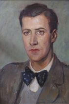 Werther Schneiner "Alexander Ivo" portrait of the actor, oil painting on canvas, signed, 1928, 50cm