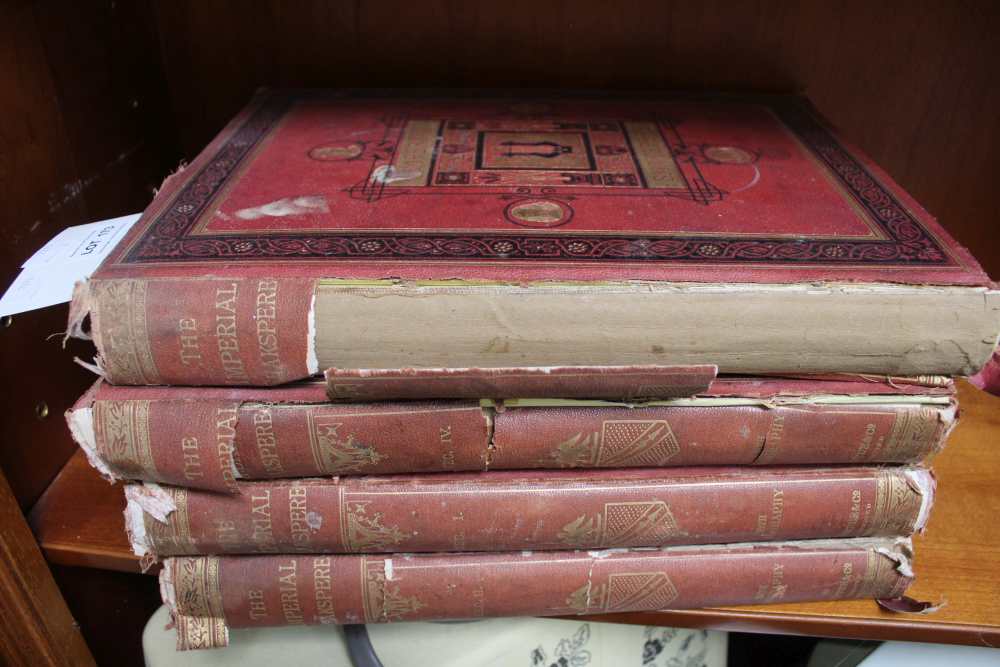 "The Imperial Shakspere" four volumes, 19th century engraved plates (A/F)