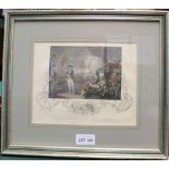 A framed colour print of Admiral Richard Earl Howe, Admiral of the Fleet