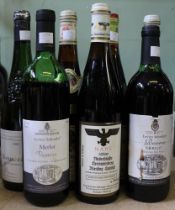 Lovico Suhindol Reserve Merlot 1989 & 1994, 2 bottles NAHE Reisling 1983, 1 bottle Schloss Schonborn