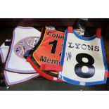 Three Speedway race jackets, includes "Colin Hill Memorial" and "Benevolent Fund Bonanza" (3)