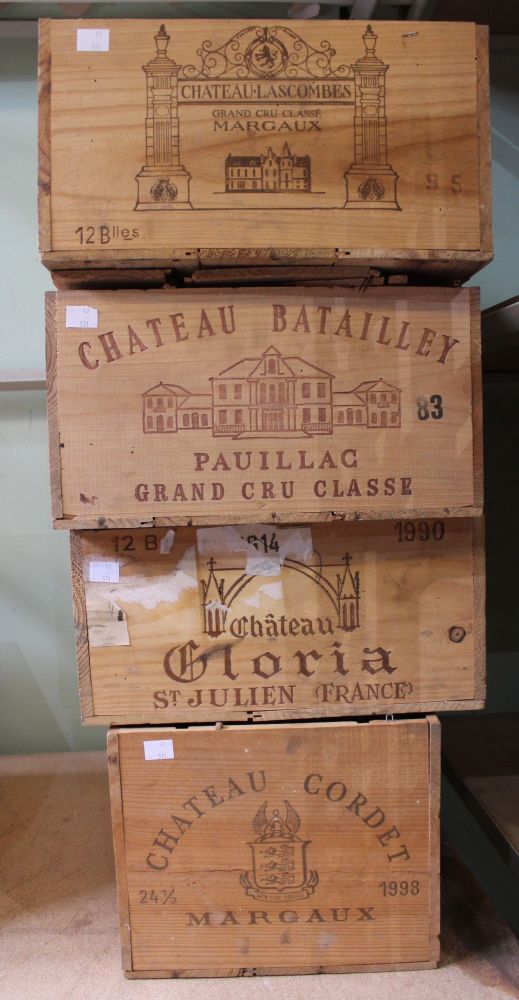 Original Chateau Wooden Wine Cases (4) - Image 2 of 2