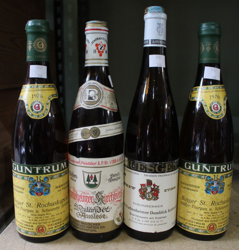 Four bottles of 1976 German wine (4)