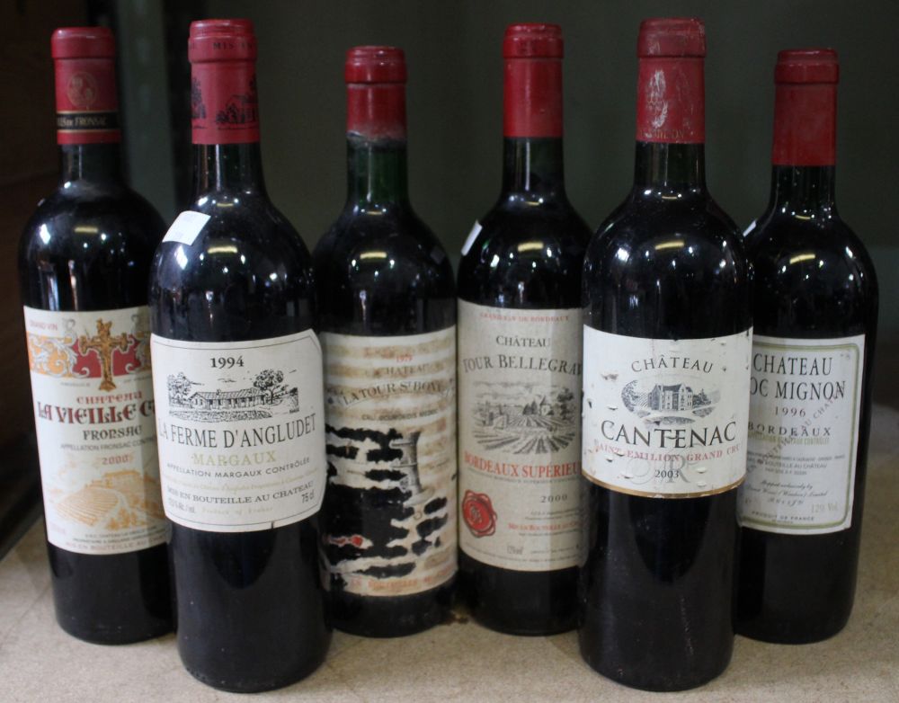 Chateau Cantenac 2003, 1 bottle Chateau Latour St Bonnet 1979, 1 bottle Chateau Tour Bellegrave 20