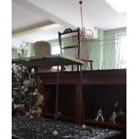 Three pieces of decorative wire work furniture