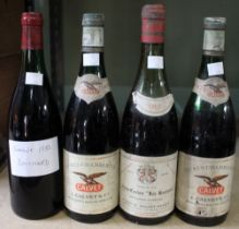 Gevrey-Chambertin 1970, Calvet, 2 bottles Beaune 1982, Bouchard, 1 bottle Aloxe-Corton Les Boutier