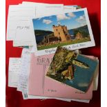 Approx .250 postcards from c.1940s to recent, transport, ancient and modern buildings, flora, landsc