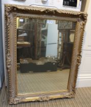 A fancy gilt framed decorative wall mirror